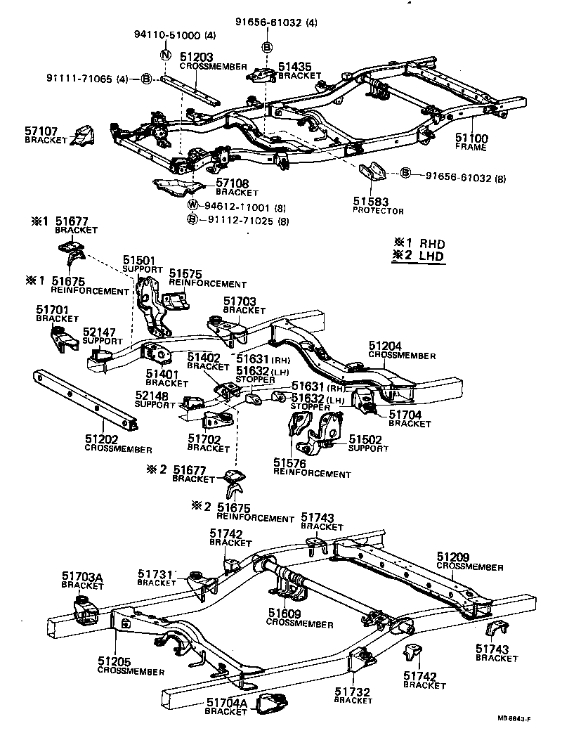 51001-35690 FRAME ASSY product image