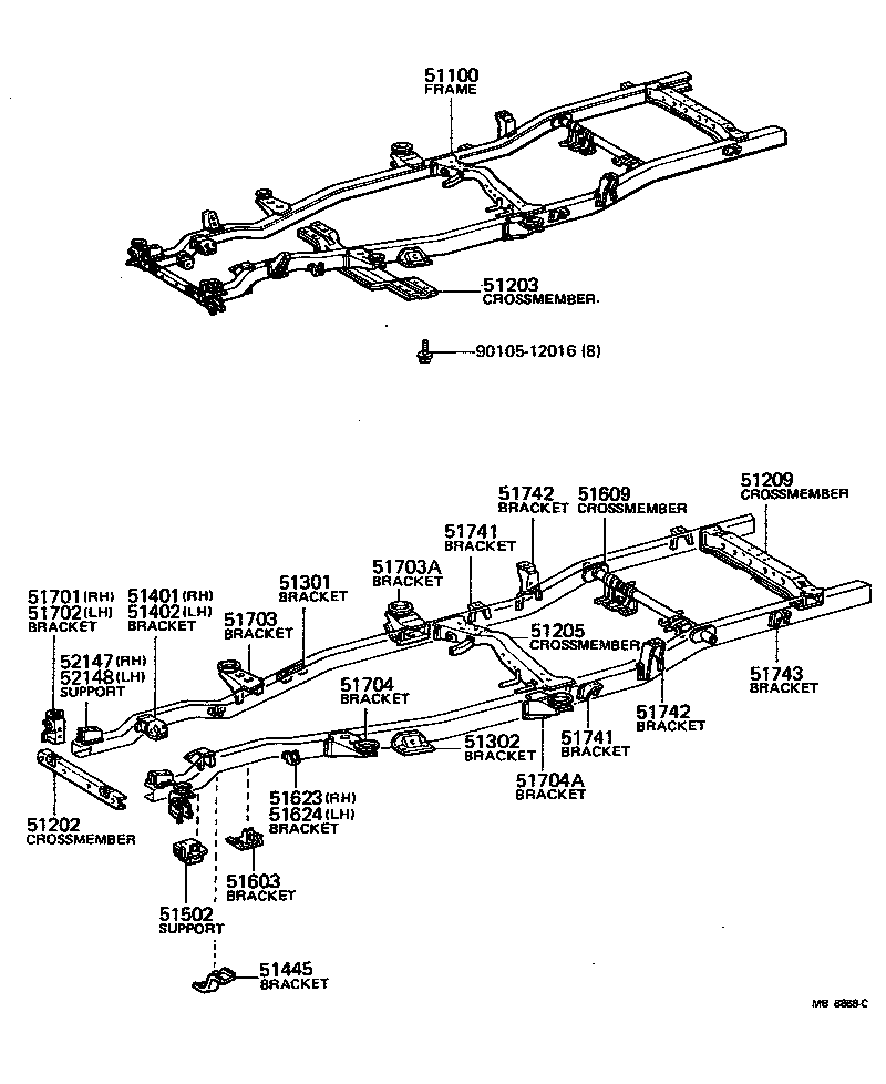 51001-3D410 FRAME ASSY product image