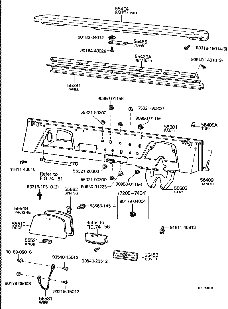 55301-60052 PANEL SUB-ASSY, INSTRUMENT product image