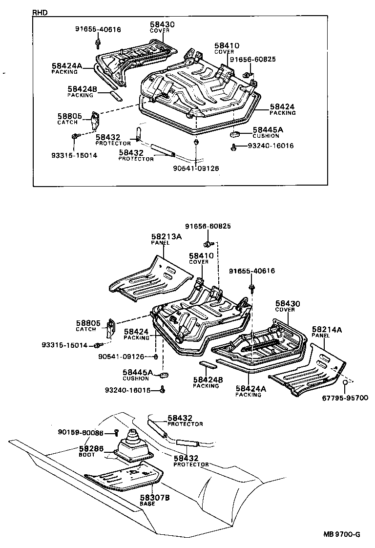 57102-95403 MEMBER SUB-ASSY, FRONT SIDE, LH product image