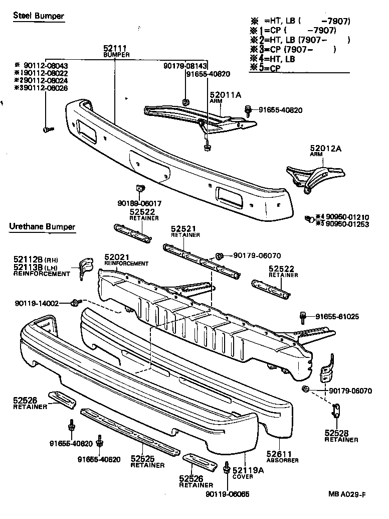 52102-19265 EXTENSION, FRONT BUMPER, RH product image