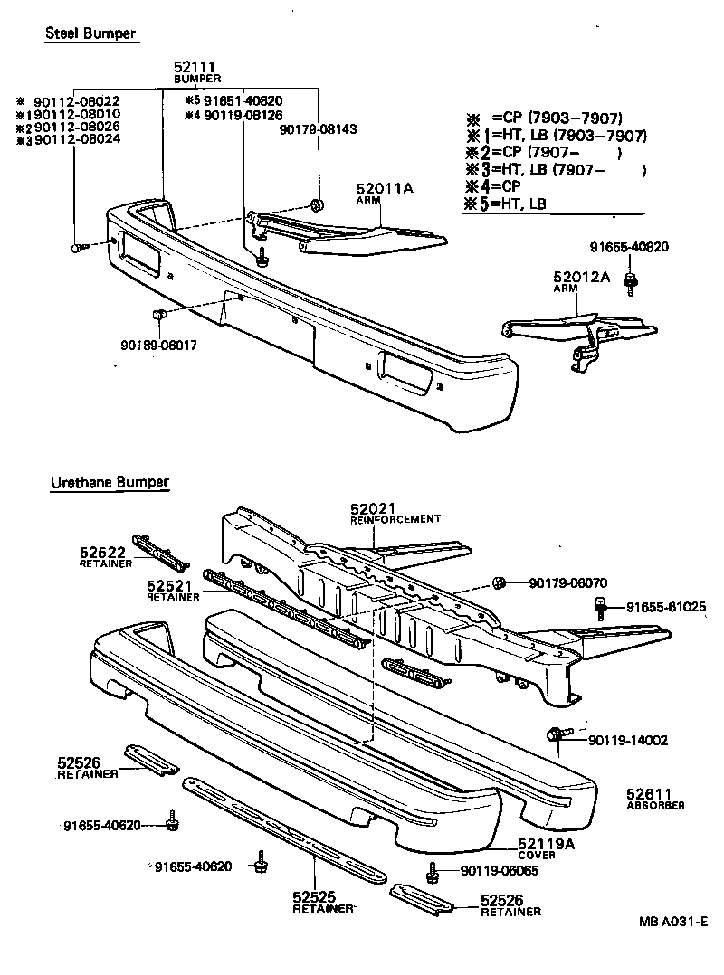 52102-19245 EXTENSION, FRONT BUMPER, RH product image