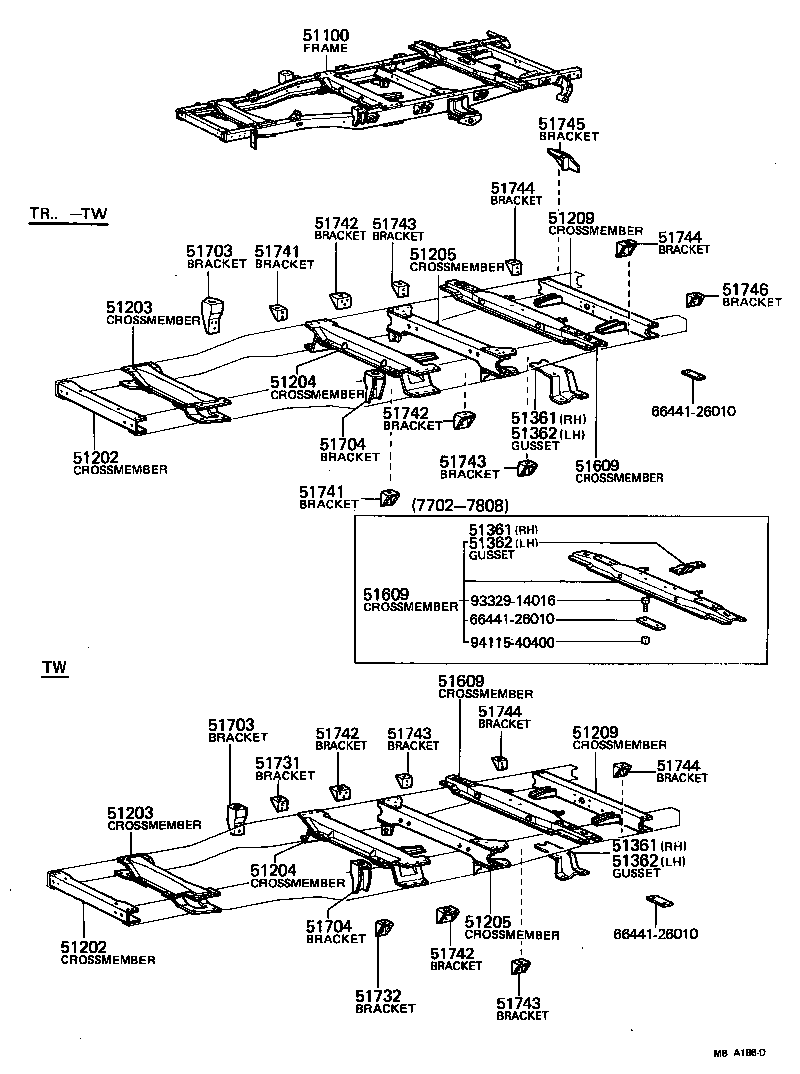 51001-26171 FRAME ASSY product image