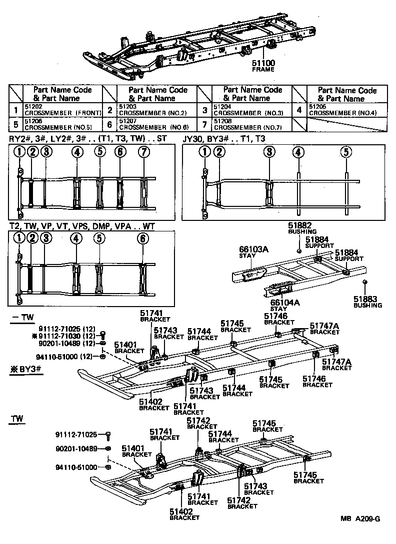 51001-25691 FRAME ASSY product image