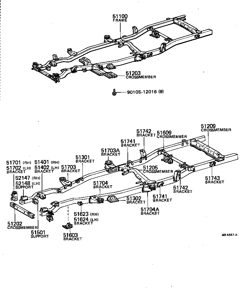 51001-3D570 FRAME ASSY product image
