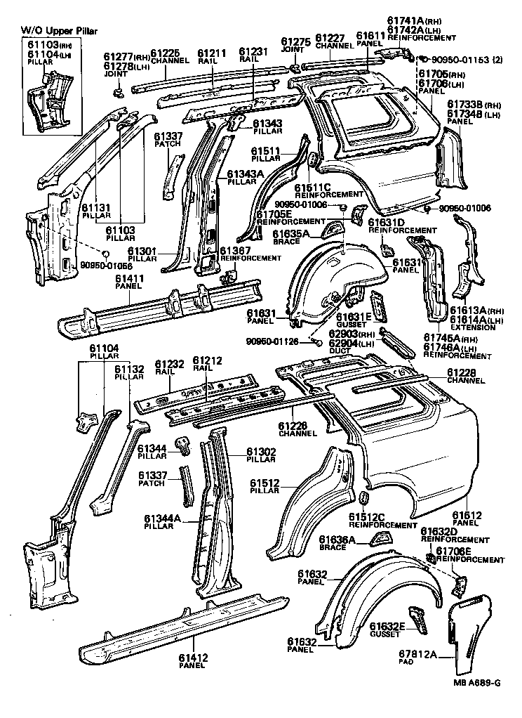 58708-12010 REINFORCEMENT, JACK CARRIER SUPPORT product image