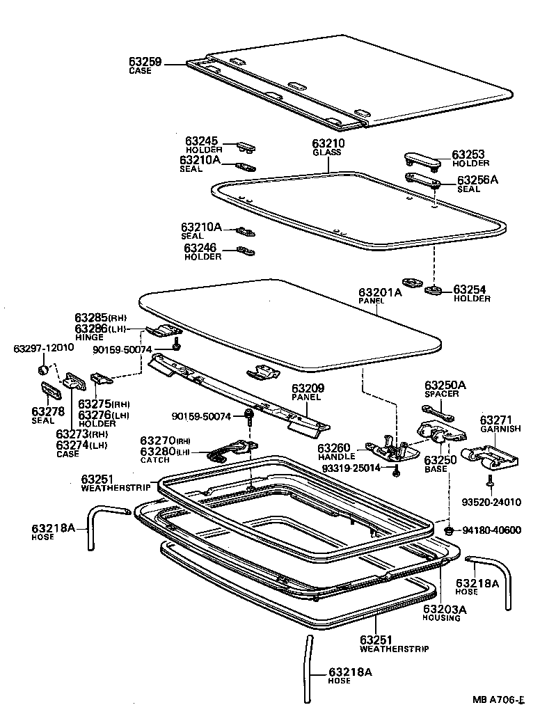 63132-12080 PANEL, WINDSHIELD HEADER, INNER product image
