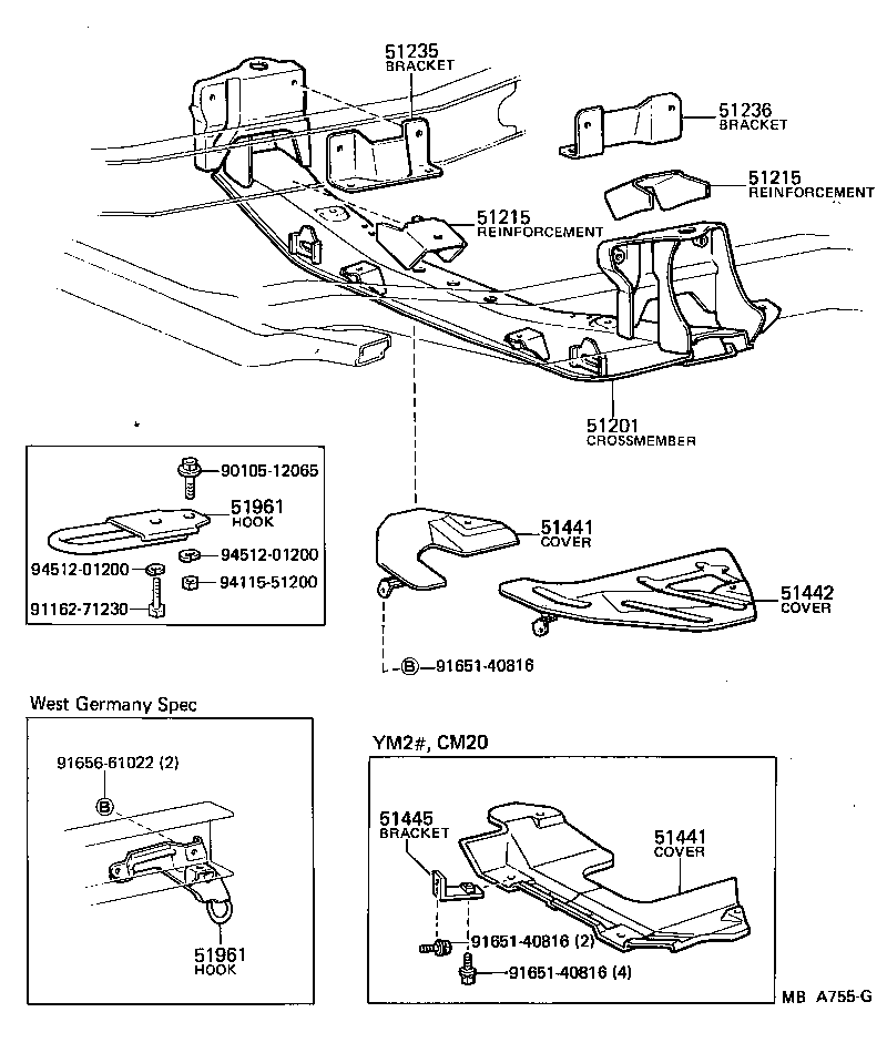 51408-27020 COVER, ENGINE UNDER, NO.1 product image