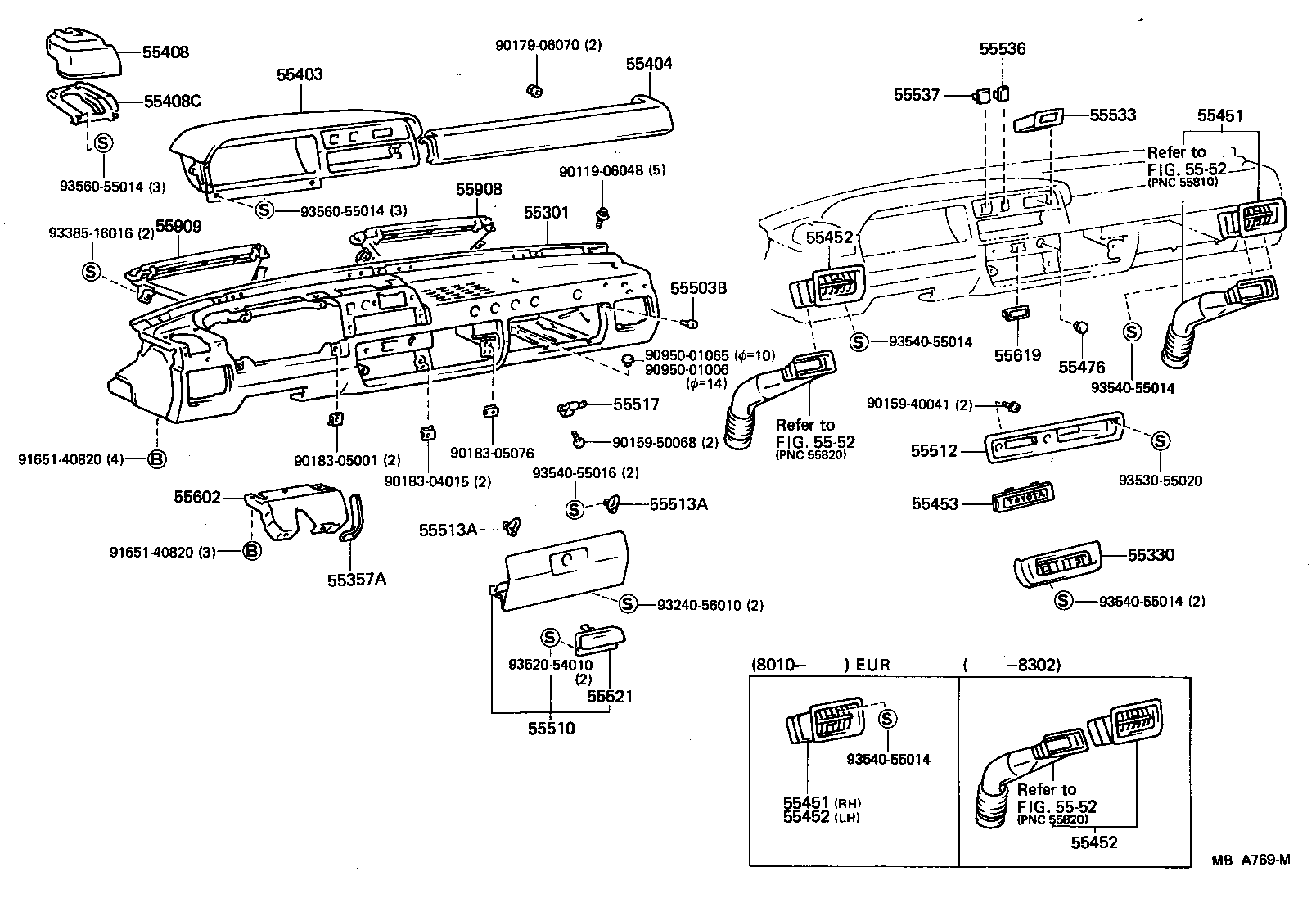 55421-95701 HOOD SUB-ASSY, METER product image