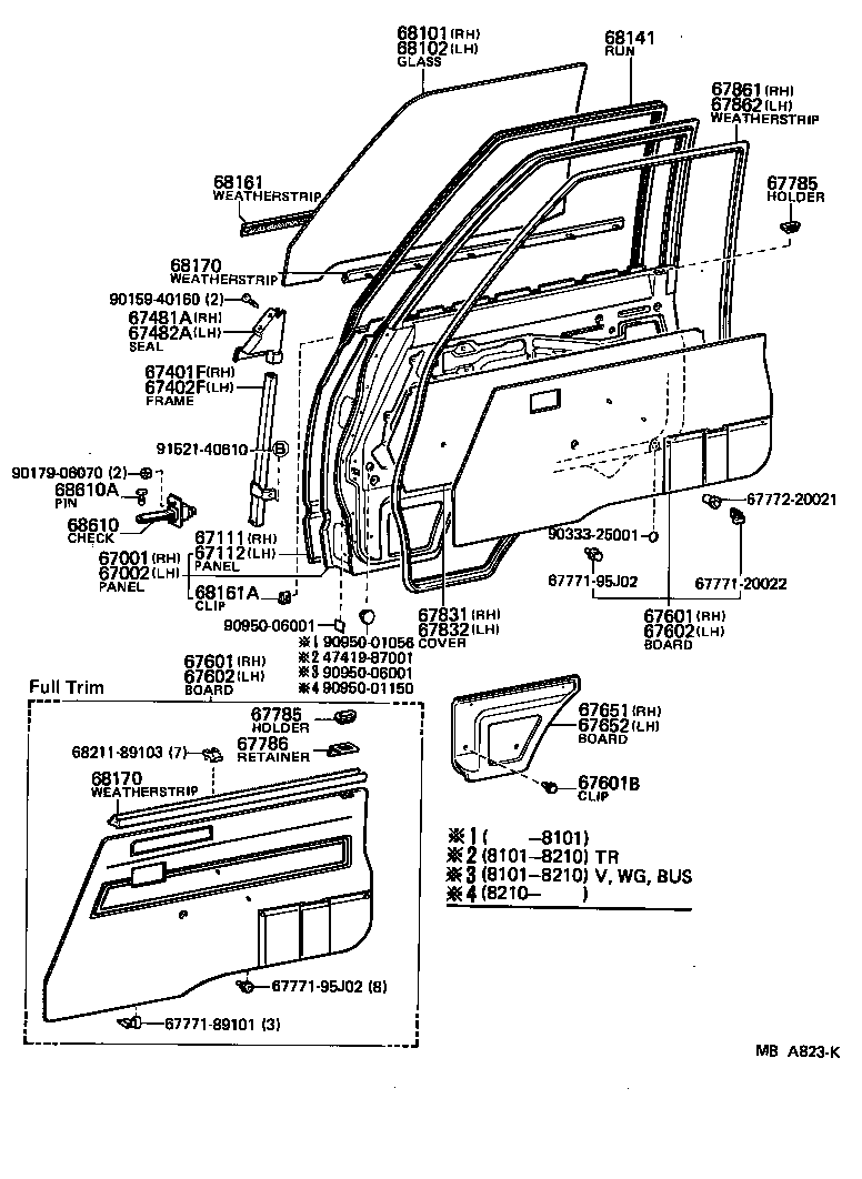 67001-87404 PANEL SUB-ASSY, FRONT DOOR, RH product image