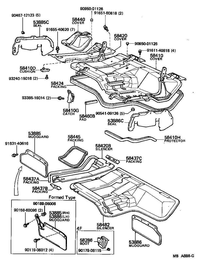 57032-95705 MEMBER SUB-ASSY, FRONT SIDE, LH product image