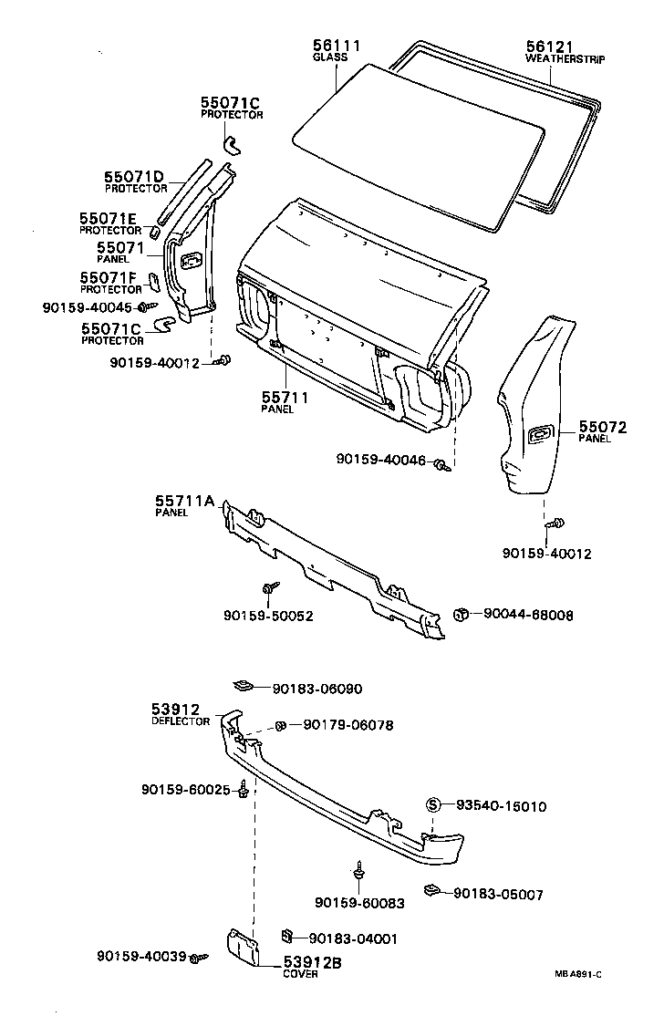 55716-87002 PROTECTOR, FRONT SIDE PANEL, NO.1 product image