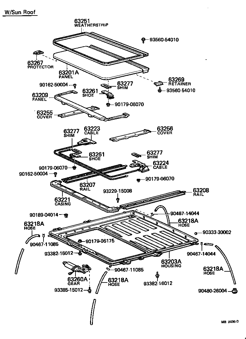 63111-30150 PANEL, ROOF product image