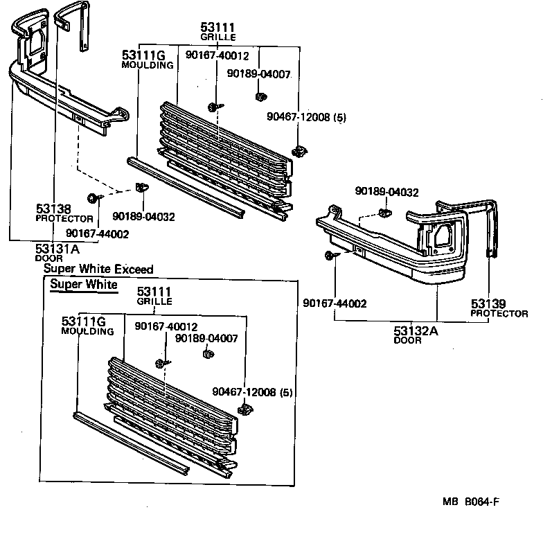 53131-29175 DOOR, HEADLAMP, RH product image