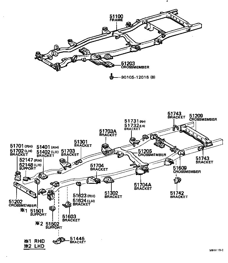 51001-35690 FRAME ASSY product image