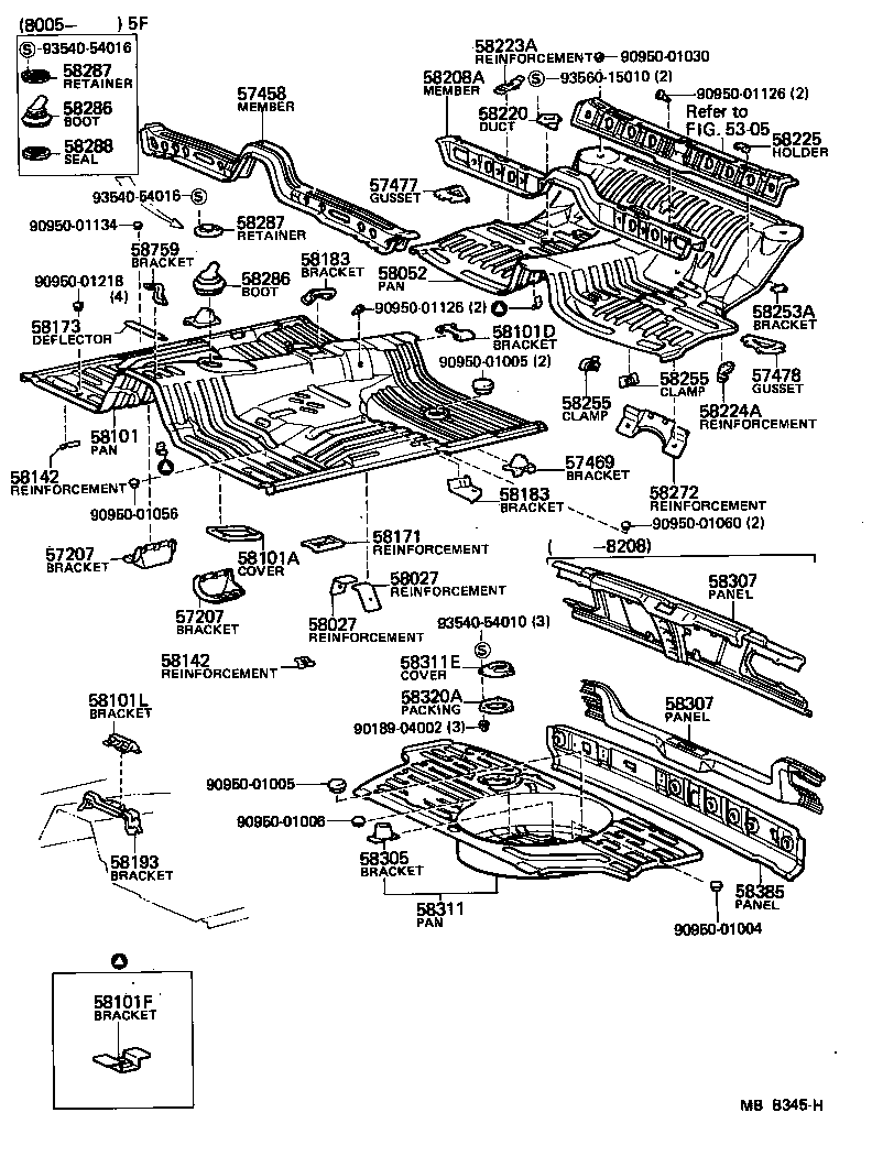 57207-10020 BRACKET SUB-ASSY, ENGINE REAR MOUNTING MEMBER product image