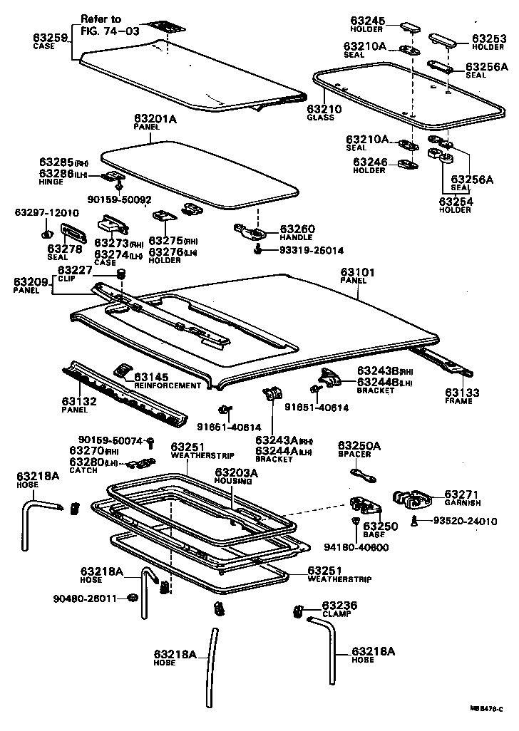 63132-16010 PANEL, WINDSHIELD HEADER, INNER product image