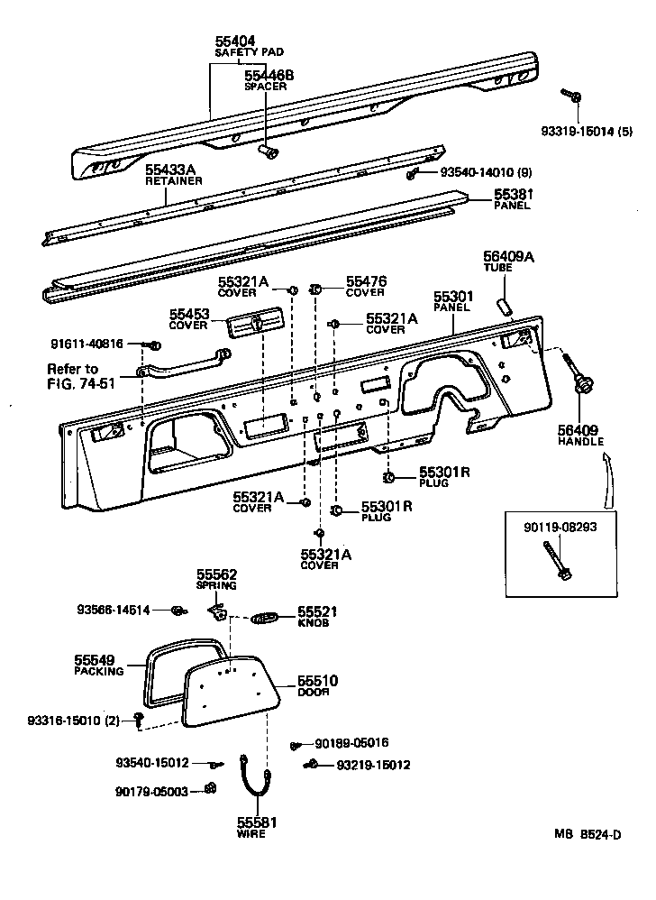 55031-90803 PANEL SUB-ASSY, INSTRUMENT product image
