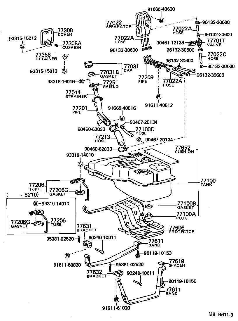77100-60045 TANK ASSY, FUEL product image