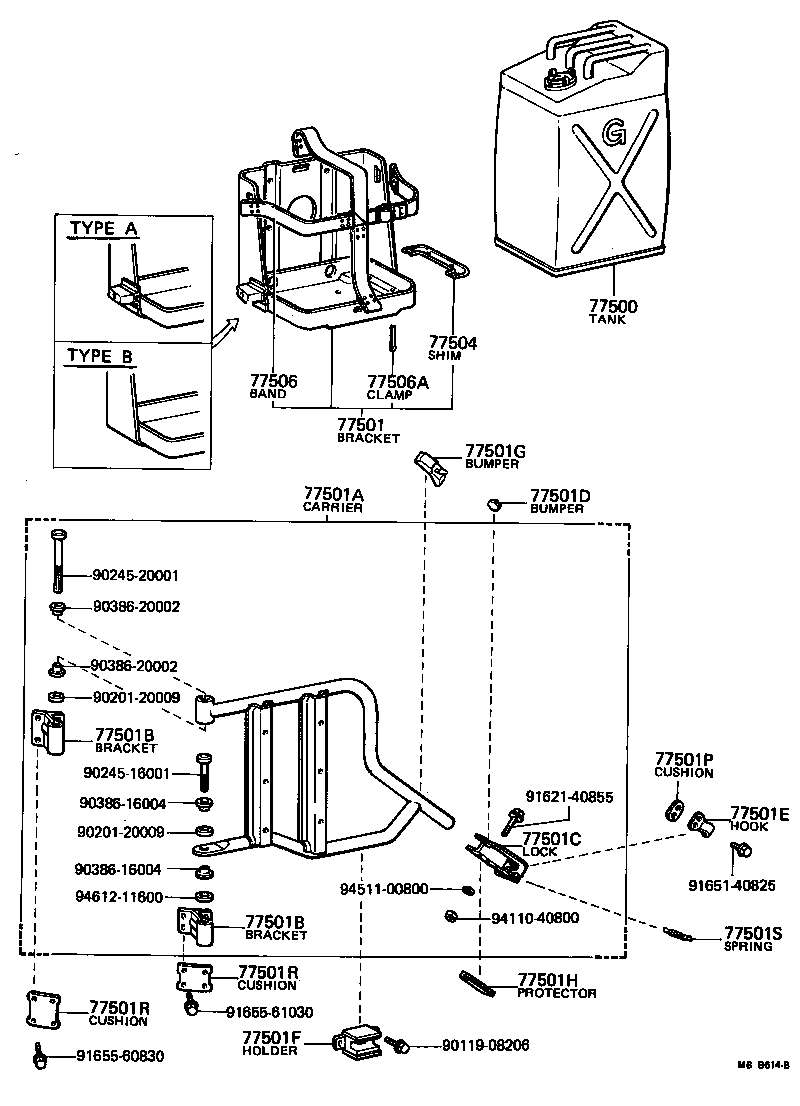 77100-60045 TANK ASSY, FUEL product image