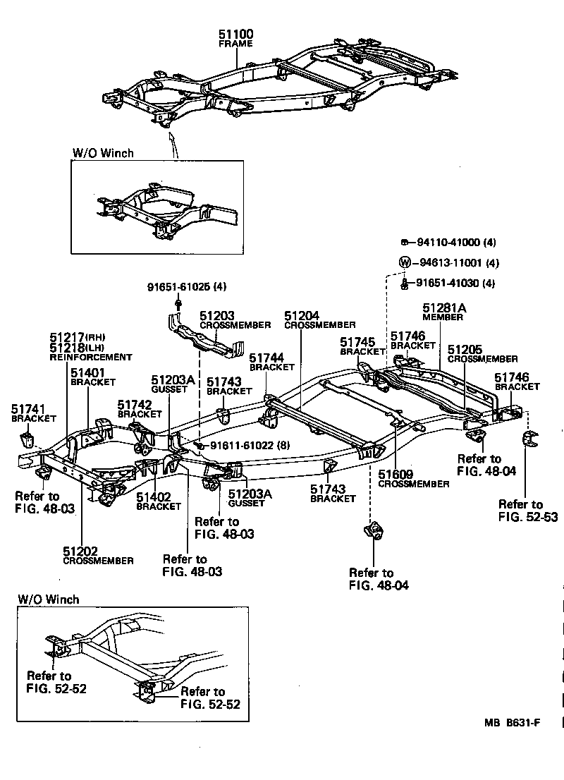 51001-60591 FRAME ASSY product image