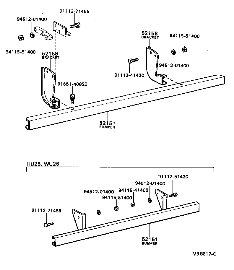 52942-92760 STAY SUB-ASSY, REAR BUMPER, RH product image