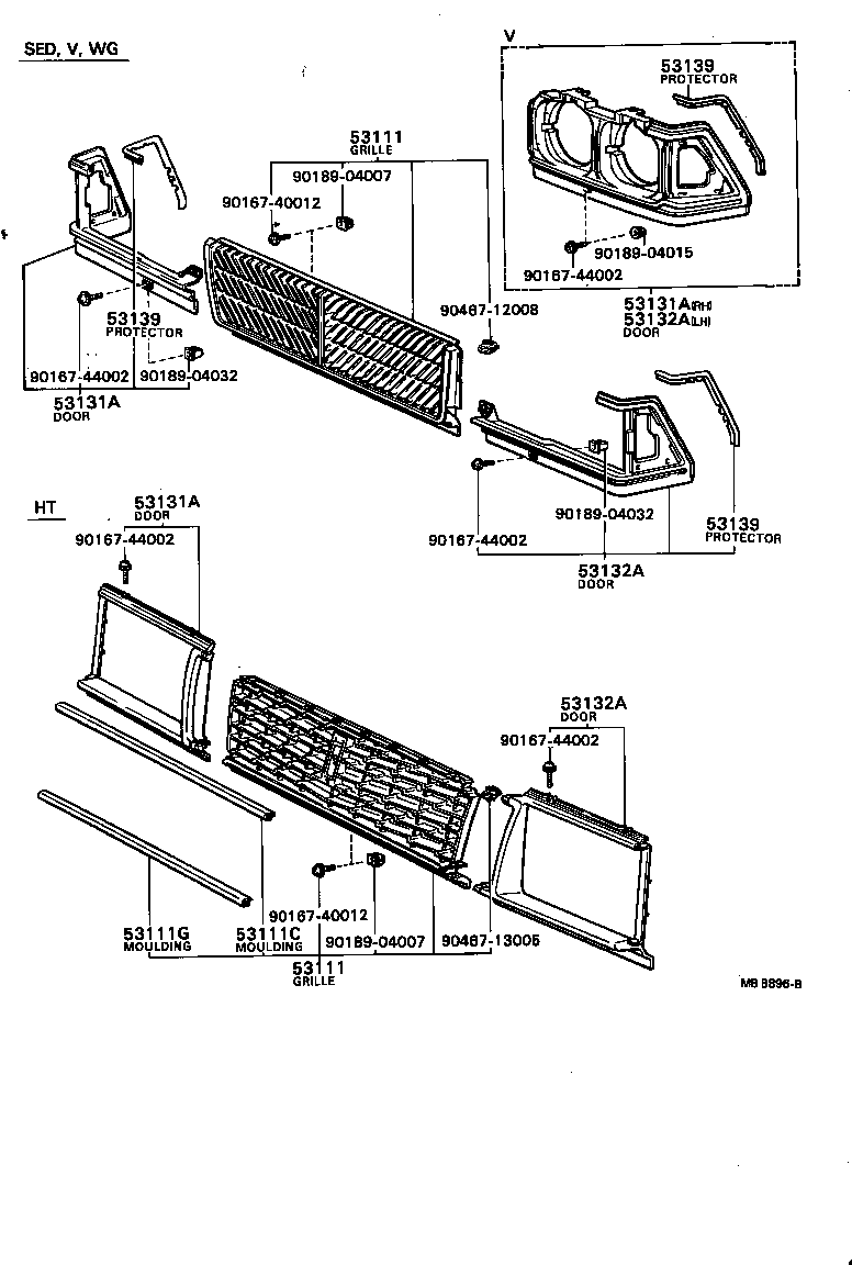 53131-29255 DOOR, HEADLAMP, RH product image