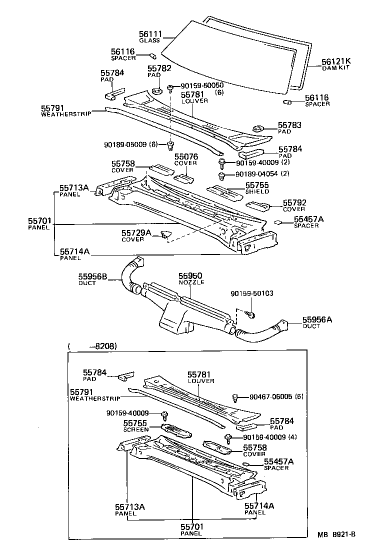 55700-22440 PANEL SUB-ASSY, COWL product image