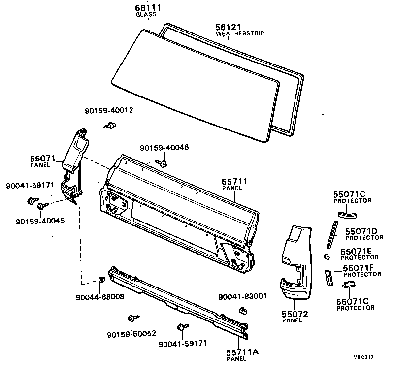 55716-87002 PROTECTOR, FRONT SIDE PANEL, NO.1 product image