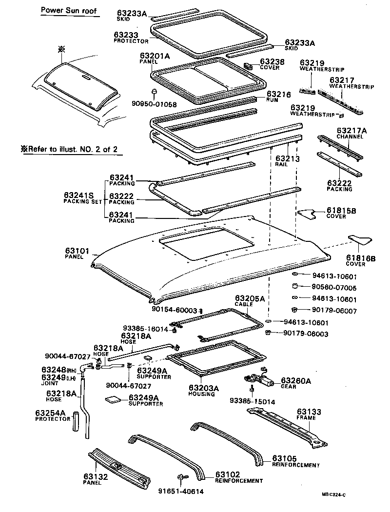 63132-87002 PANEL, WINDSHIELD HEADER, INNER product image