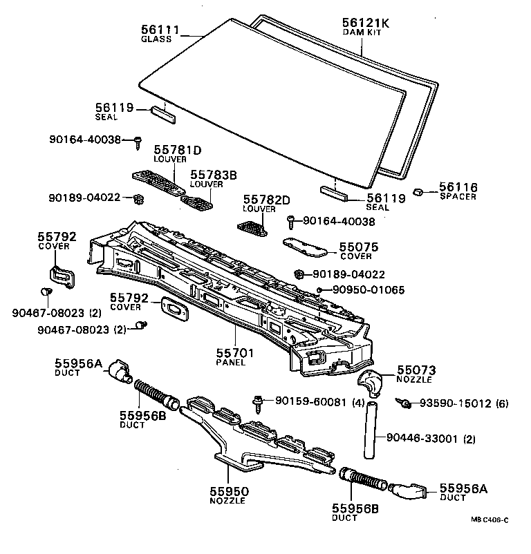 55700-24010 PANEL SUB-ASSY, COWL product image