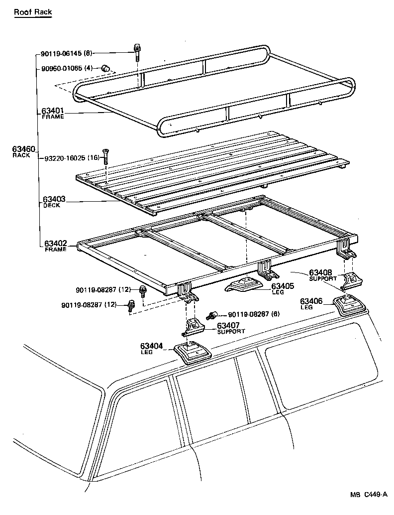 63045-90A00 REINFORCEMENT SUB-ASSY, ROOF PANEL, CENTER product image