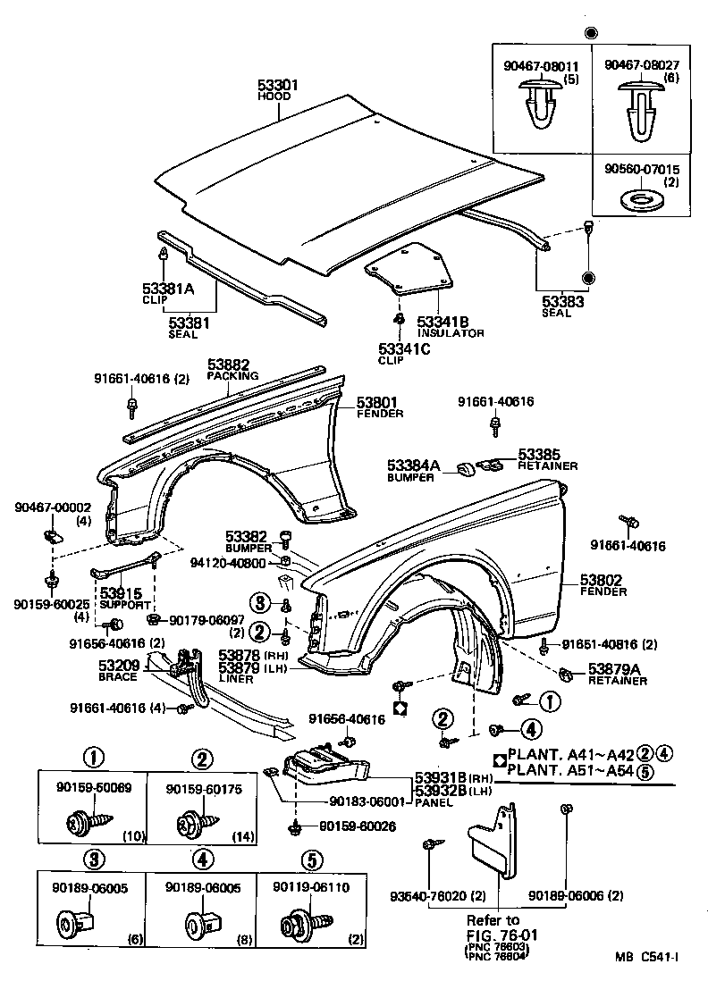 53802-14600 FENDER SUB-ASSY, FRONT LH product image