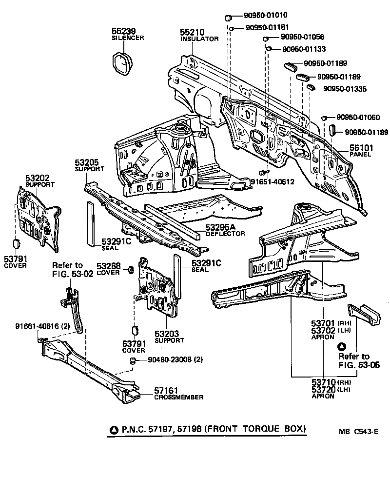 53293-14060 DEFLECTOR, RADIATOR UPPER AIR product image