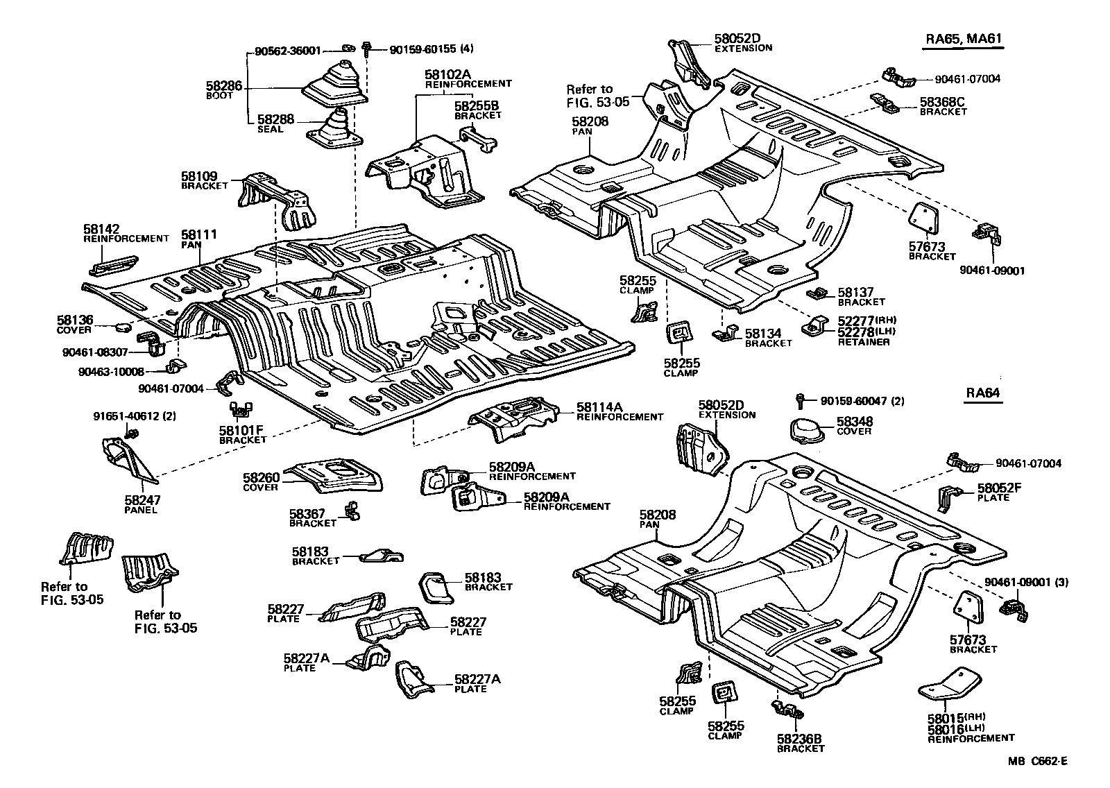 58102-14010 REINFORCEMENT SUB-ASSY, FRONT FLOOR product image