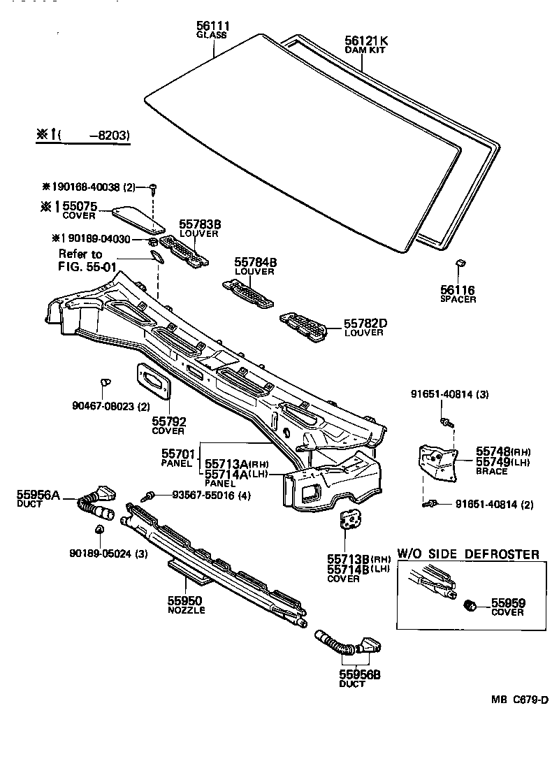 55700-14540 PANEL SUB-ASSY, COWL product image