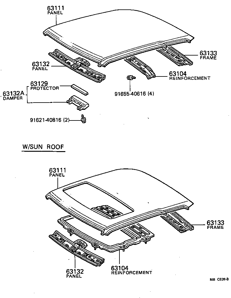63102-14050 PANEL, WINDSHIELD HEADER, INNER product image