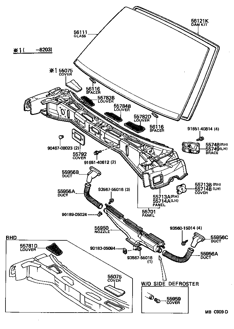 55700-14401 PANEL SUB-ASSY, COWL product image