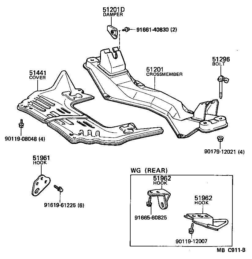 51405-14010 COVER, ENGINE UNDER, NO.1 product image