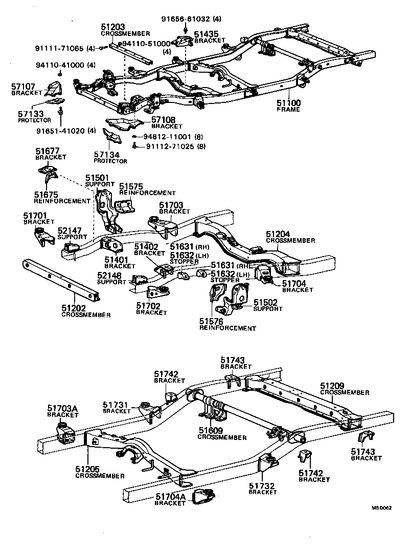 51001-3D570 FRAME ASSY product image