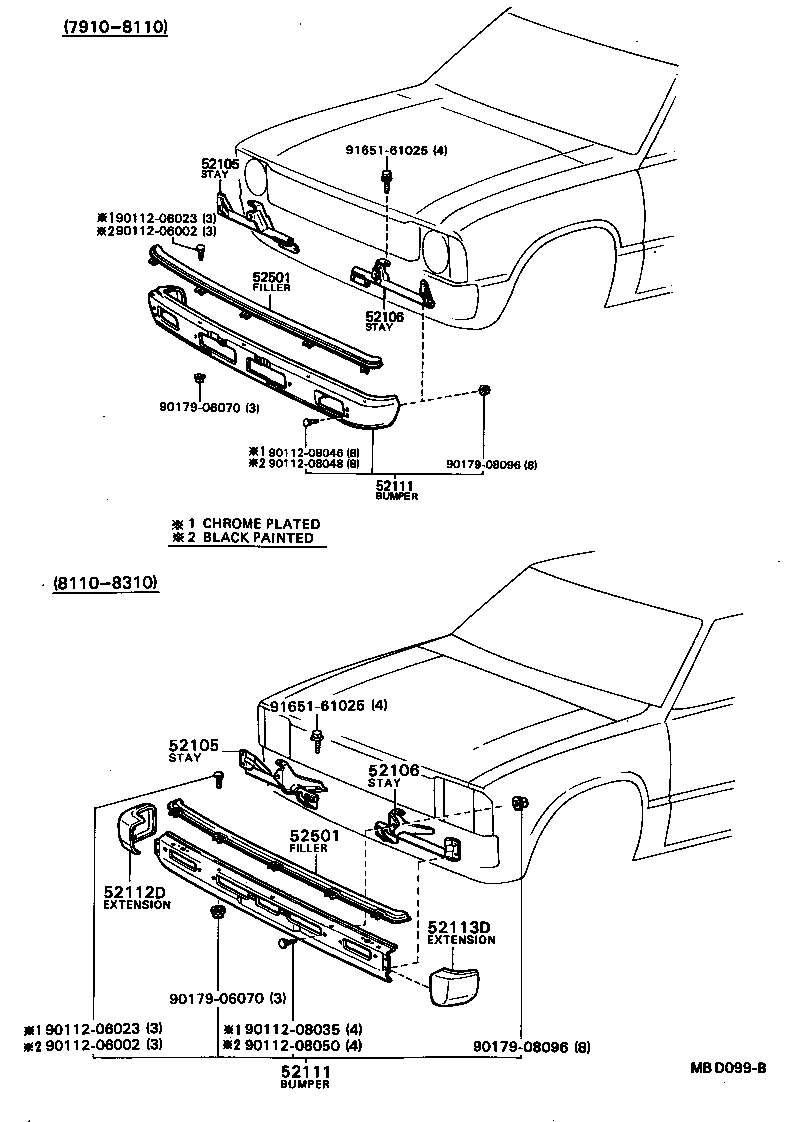 52102-95111 EXTENSION, FRONT BUMPER, RH product image