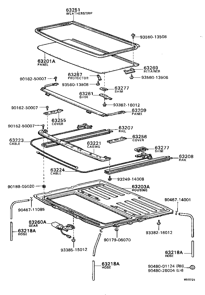 63102-20010 PANEL, WINDSHIELD HEADER, INNER product image