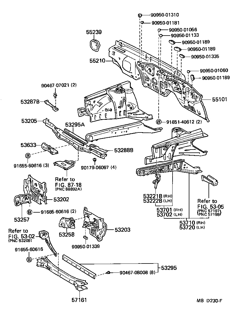 53293-14060 DEFLECTOR, RADIATOR UPPER AIR product image