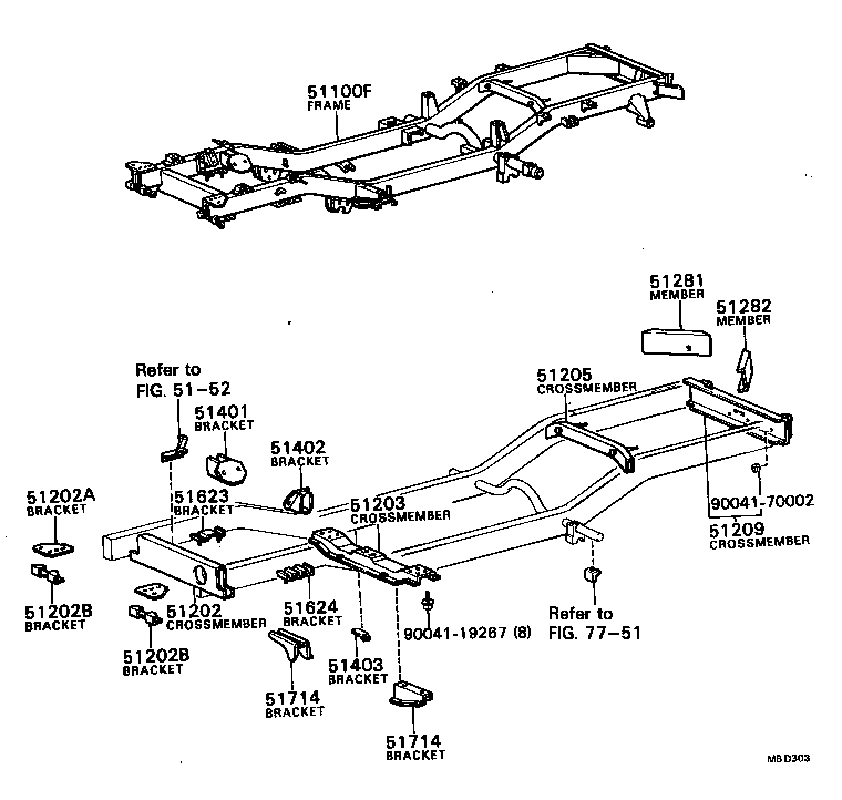 51002-87640 FRAME SUB-ASSY product image
