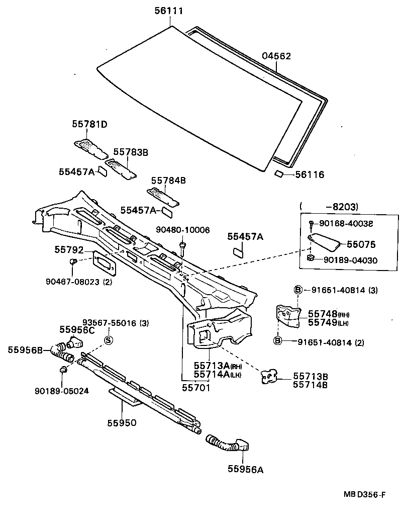 55700-20280 PANEL SUB-ASSY, COWL product image