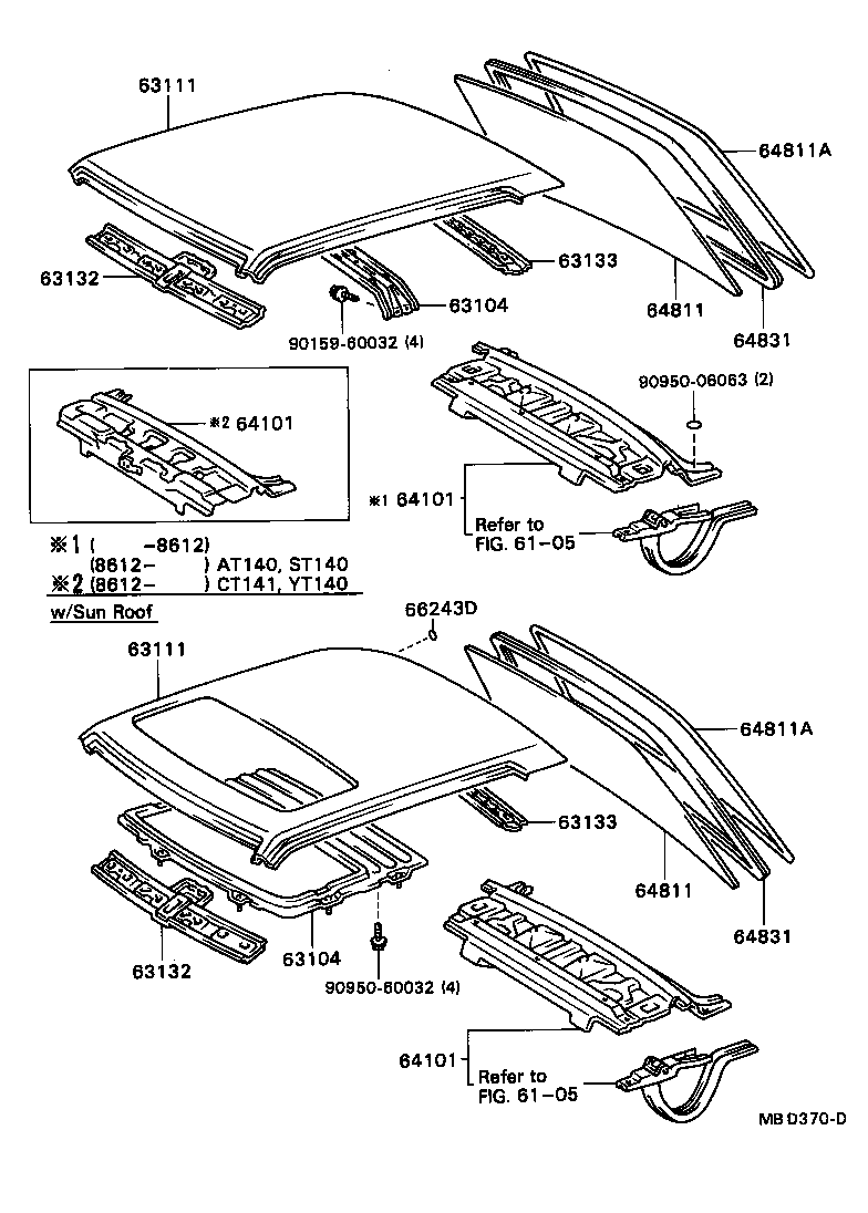63102-14110 PANEL, WINDSHIELD HEADER, INNER product image