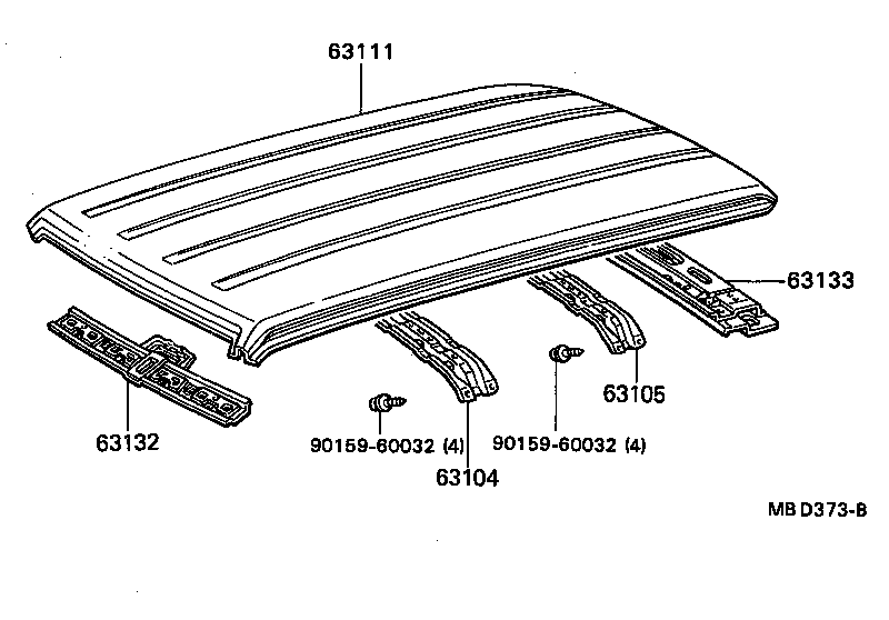 63102-20110 PANEL, WINDSHIELD HEADER, INNER product image