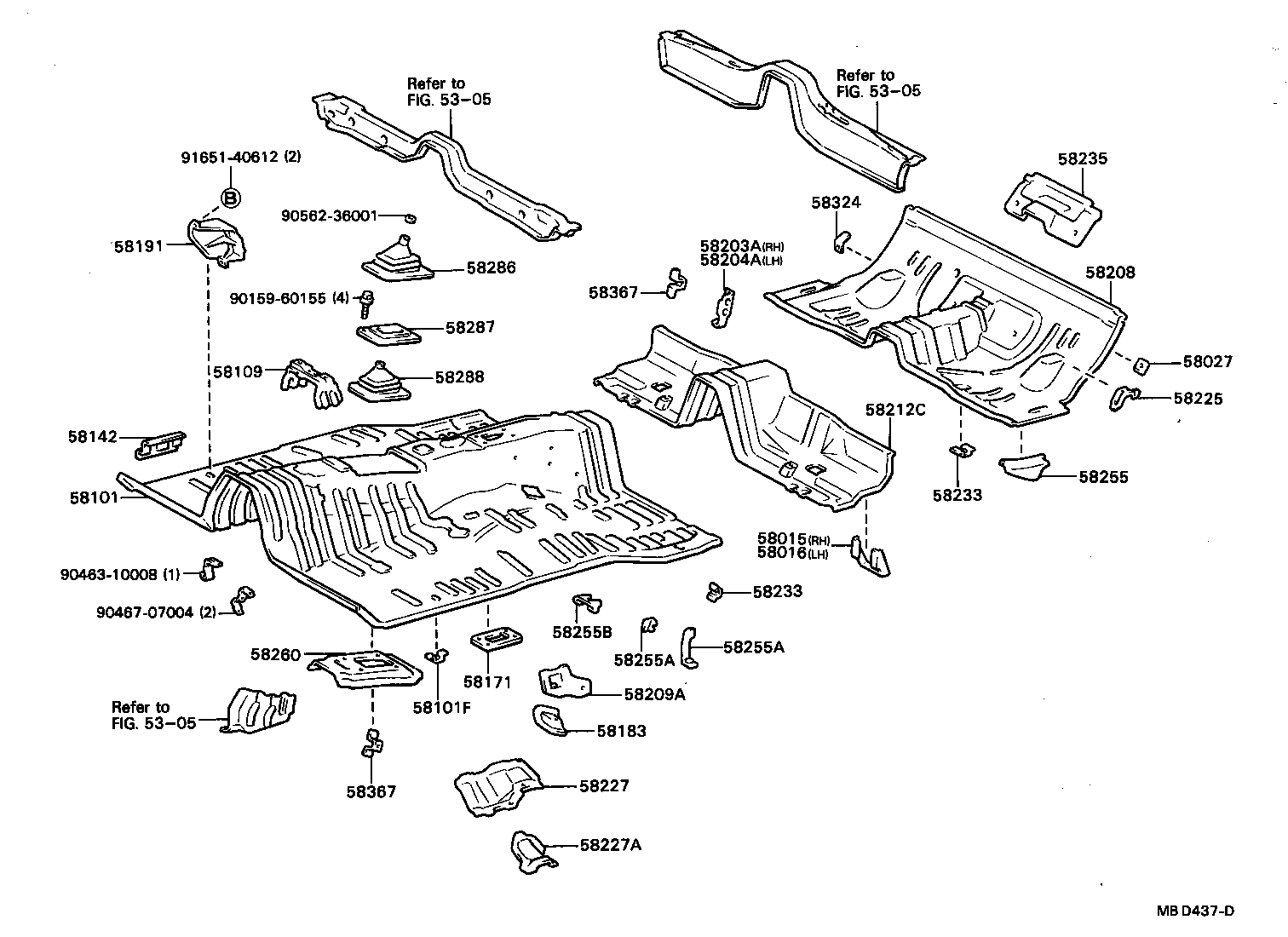 58301-20902 PAN, REAR FLOOR product image