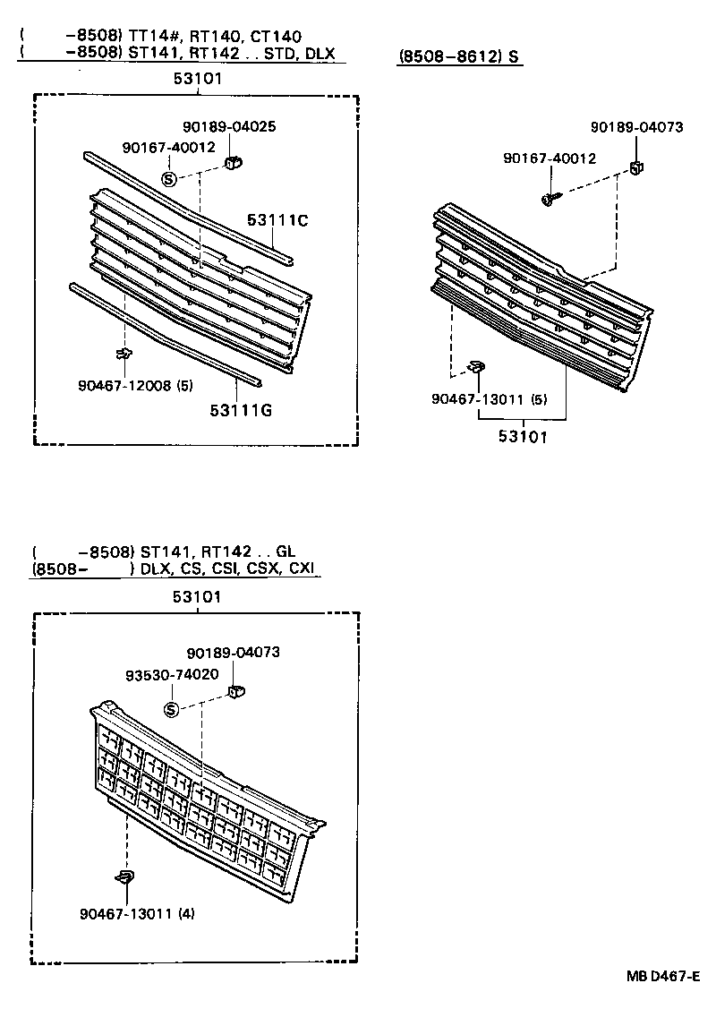 53131-20260 DOOR, HEADLAMP, RH product image
