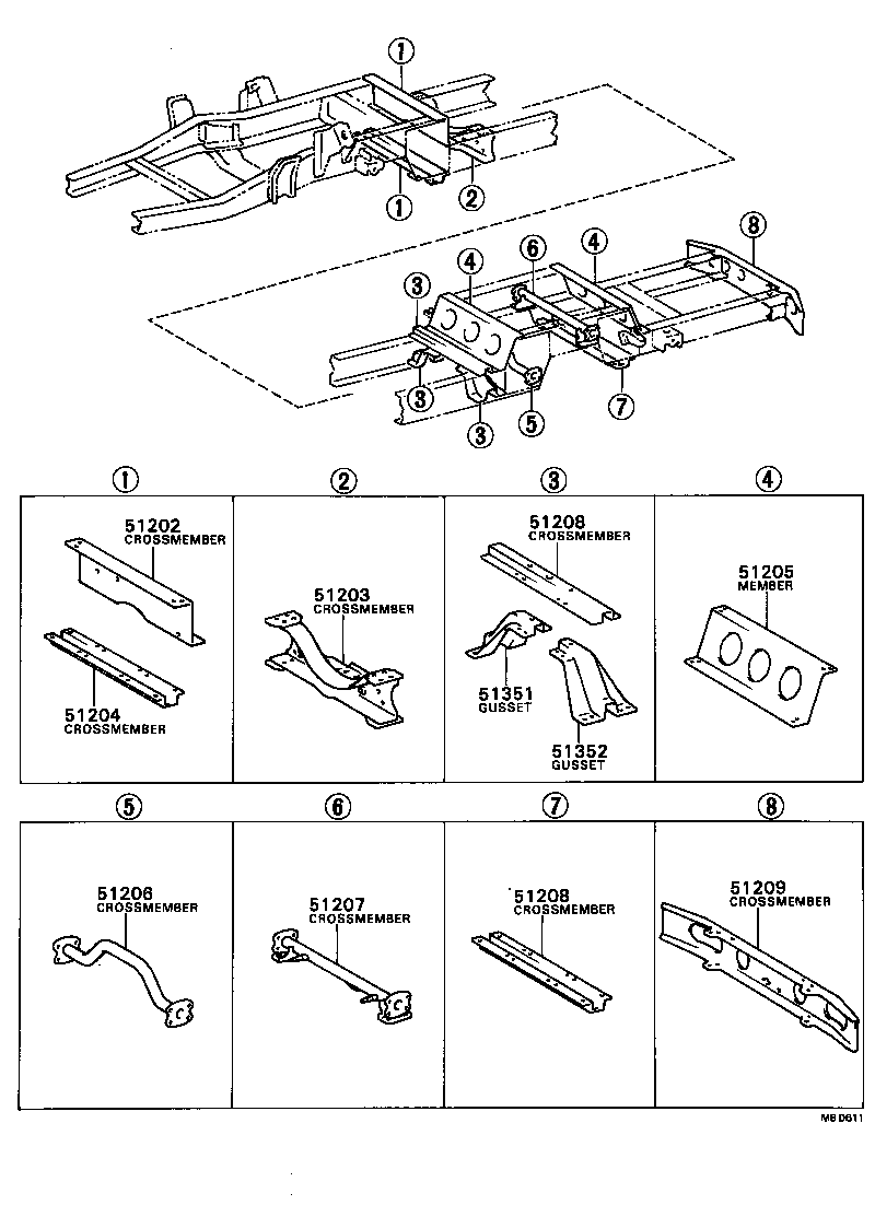 51001-3B160 FRAME SUB-ASSY product image
